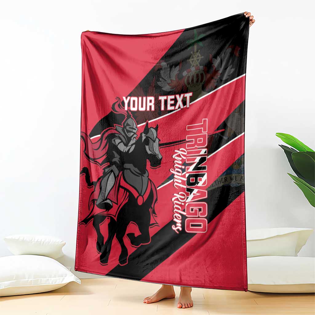 Custom Trinidad and Tobago Cricket Blanket Come On Trinbago Knight Riders