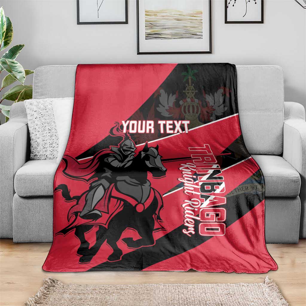 Custom Trinidad and Tobago Cricket Blanket Come On Trinbago Knight Riders