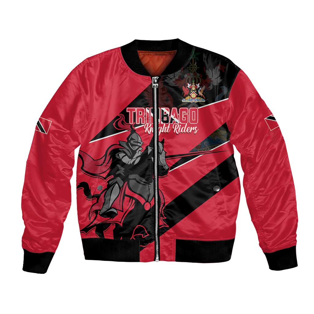 Custom Trinidad and Tobago Cricket Bomber Jacket Come On Trinbago Knight Riders