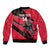 Custom Trinidad and Tobago Cricket Bomber Jacket Come On Trinbago Knight Riders