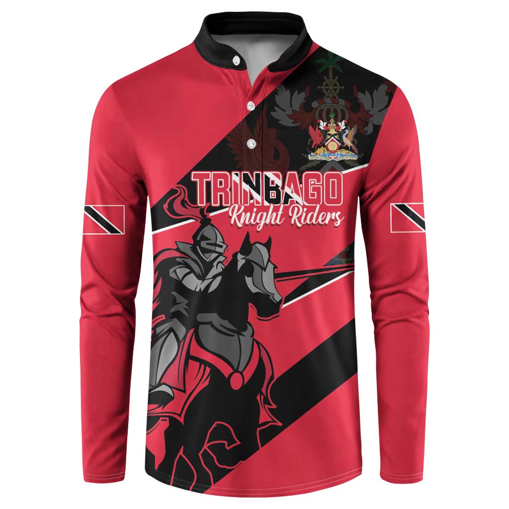 Custom Trinidad and Tobago Cricket Button Sweatshirt Come On Trinbago Knight Riders
