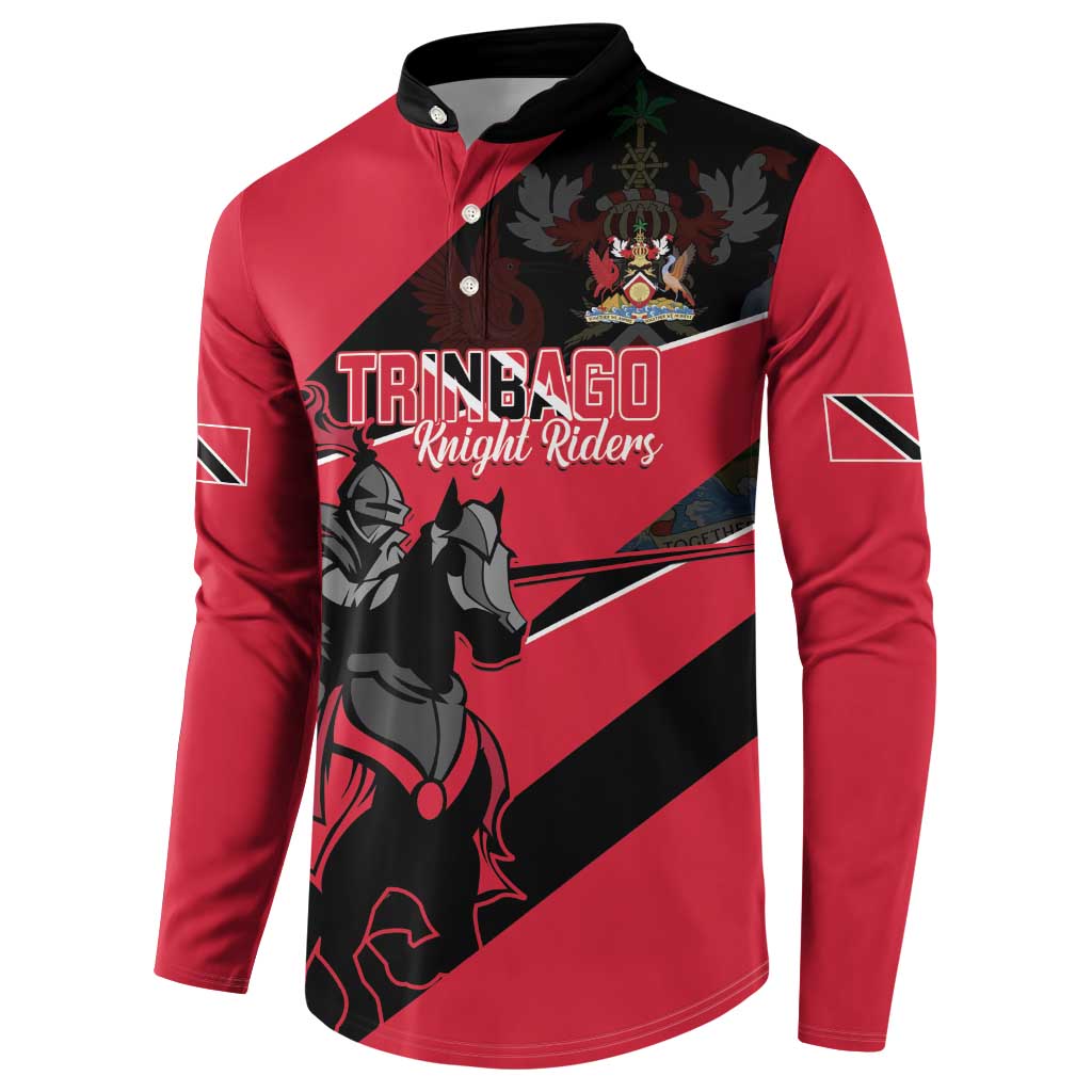 Custom Trinidad and Tobago Cricket Button Sweatshirt Come On Trinbago Knight Riders