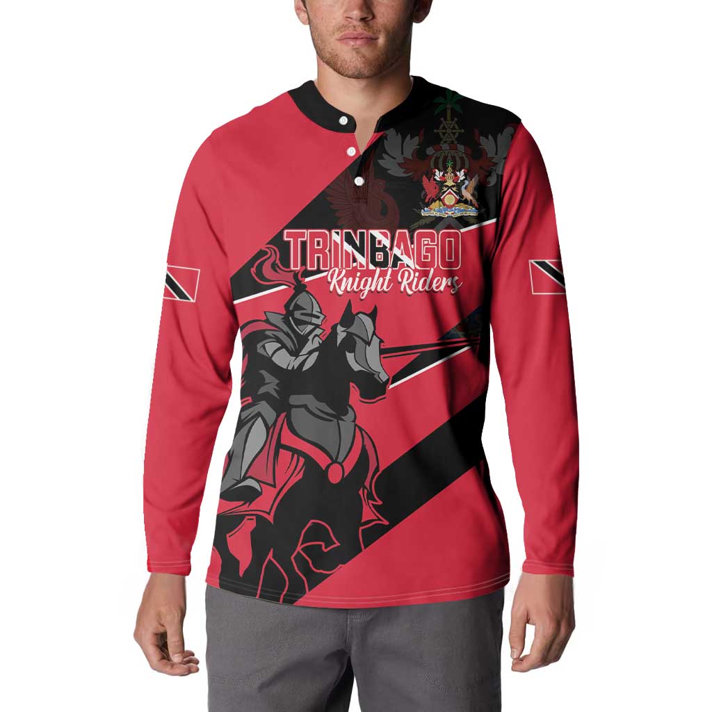 Custom Trinidad and Tobago Cricket Button Sweatshirt Come On Trinbago Knight Riders