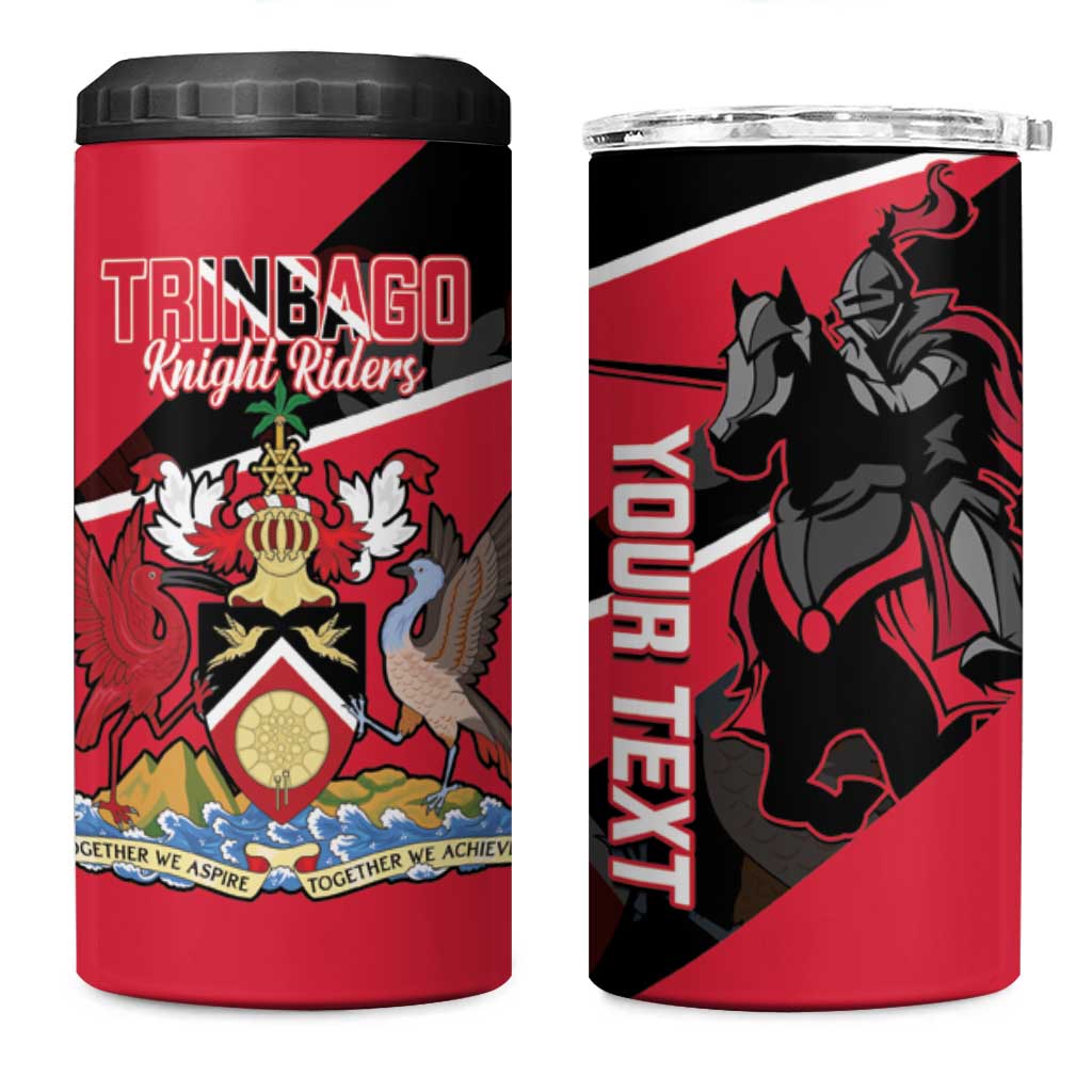 Custom Trinidad and Tobago Cricket 4 in 1 Can Cooler Tumbler Come On Trinbago Knight Riders