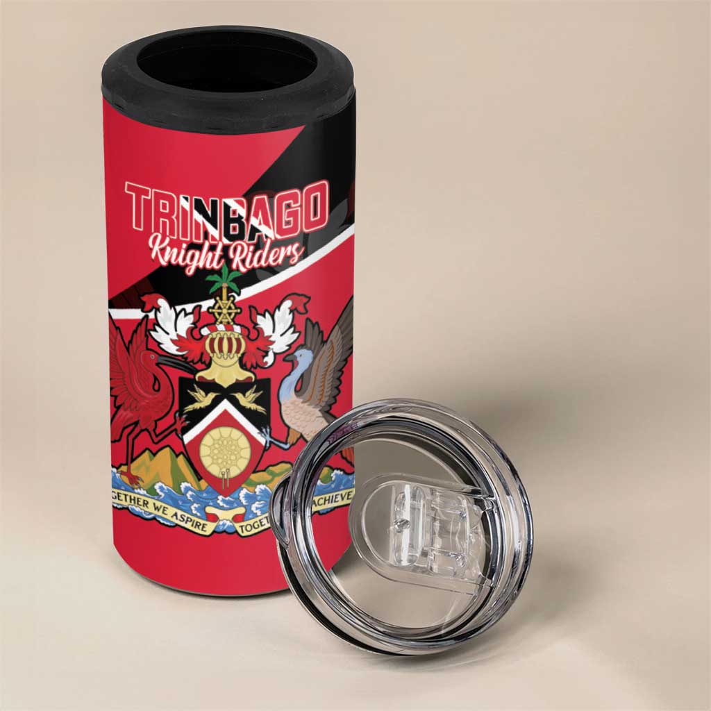 Custom Trinidad and Tobago Cricket 4 in 1 Can Cooler Tumbler Come On Trinbago Knight Riders
