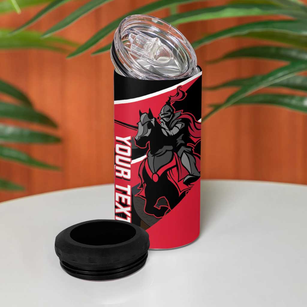 Custom Trinidad and Tobago Cricket 4 in 1 Can Cooler Tumbler Come On Trinbago Knight Riders