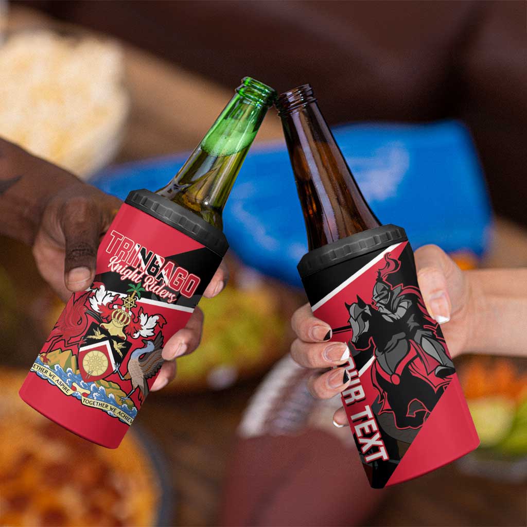Custom Trinidad and Tobago Cricket 4 in 1 Can Cooler Tumbler Come On Trinbago Knight Riders