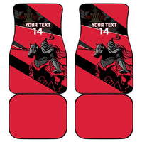 Custom Trinidad and Tobago Cricket Car Mats Come On Trinbago Knight Riders