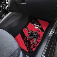 Custom Trinidad and Tobago Cricket Car Mats Come On Trinbago Knight Riders