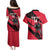Custom Trinidad and Tobago Cricket Couples Matching Puletasi and Hawaiian Shirt Come On Trinbago Knight Riders