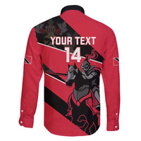 Custom Trinidad and Tobago Cricket Family Matching Long Sleeve Bodycon Dress and Hawaiian Shirt Come On Trinbago Knight Riders