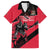 Custom Trinidad and Tobago Cricket Family Matching Off The Shoulder Long Sleeve Dress and Hawaiian Shirt Come On Trinbago Knight Riders