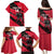 Custom Trinidad and Tobago Cricket Family Matching Puletasi and Hawaiian Shirt Come On Trinbago Knight Riders