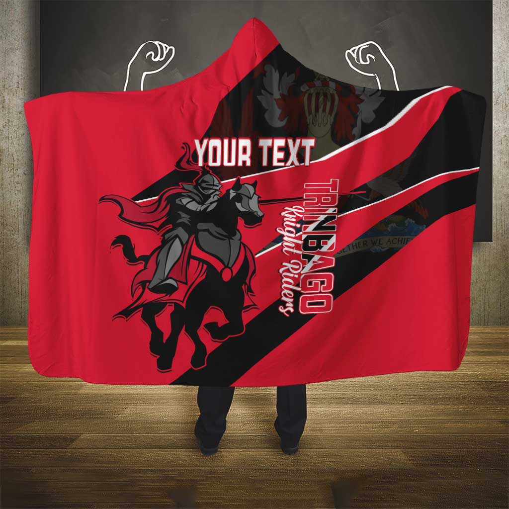 Custom Trinidad and Tobago Cricket Hooded Blanket Come On Trinbago Knight Riders