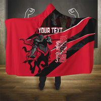 Custom Trinidad and Tobago Cricket Hooded Blanket Come On Trinbago Knight Riders