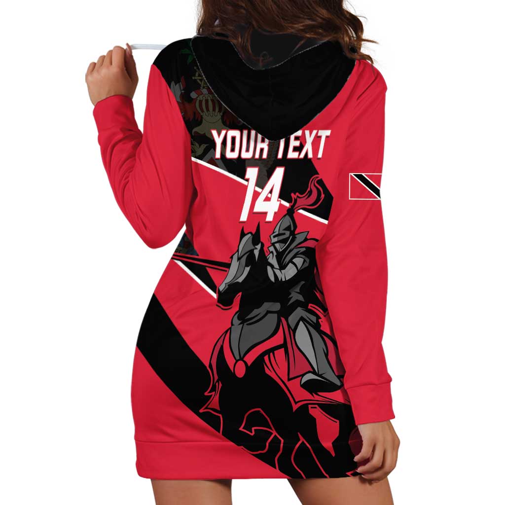 Custom Trinidad and Tobago Cricket Hoodie Dress Come On Trinbago Knight Riders