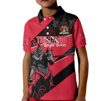 Custom Trinidad and Tobago Cricket Kid Polo Shirt Come On Trinbago Knight Riders