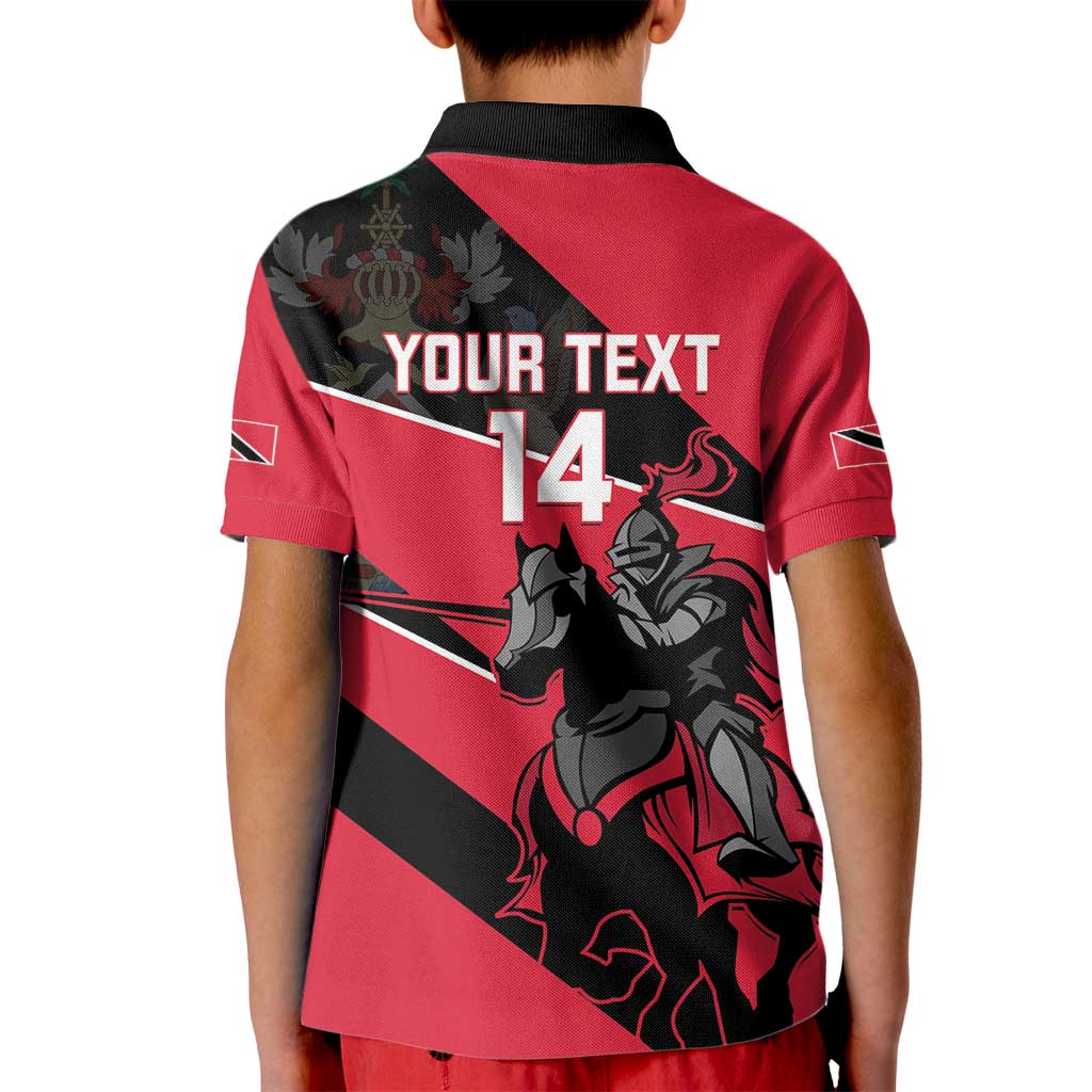 Custom Trinidad and Tobago Cricket Kid Polo Shirt Come On Trinbago Knight Riders