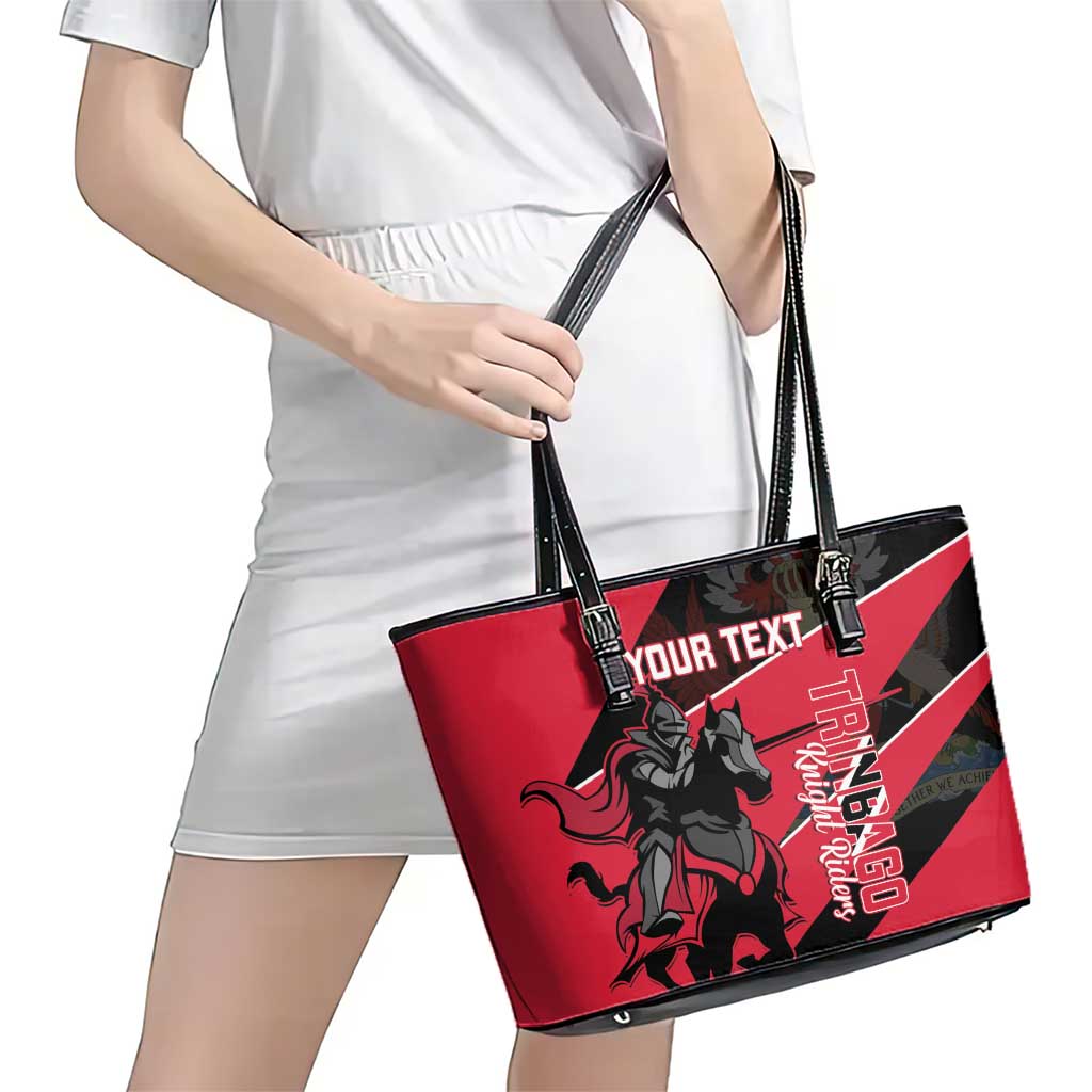 Custom Trinidad and Tobago Cricket Leather Tote Bag Come On Trinbago Knight Riders