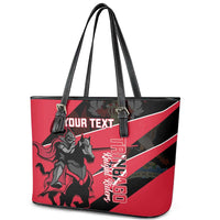Custom Trinidad and Tobago Cricket Leather Tote Bag Come On Trinbago Knight Riders