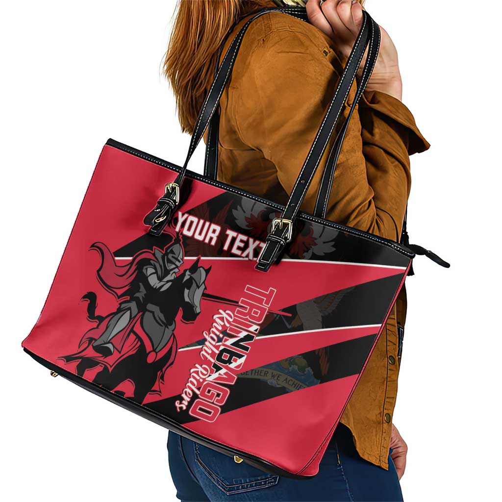 Custom Trinidad and Tobago Cricket Leather Tote Bag Come On Trinbago Knight Riders