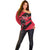 Custom Trinidad and Tobago Cricket Off Shoulder Sweater Come On Trinbago Knight Riders