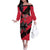 Custom Trinidad and Tobago Cricket Off The Shoulder Long Sleeve Dress Come On Trinbago Knight Riders