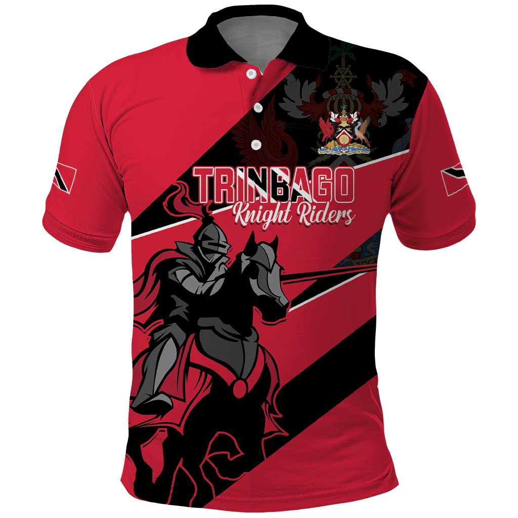 Custom Trinidad and Tobago Cricket Polo Shirt Come On Trinbago Knight Riders