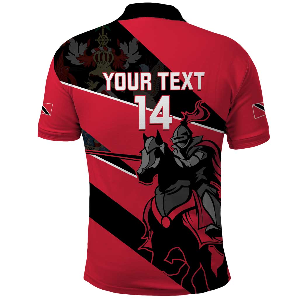 Custom Trinidad and Tobago Cricket Polo Shirt Come On Trinbago Knight Riders