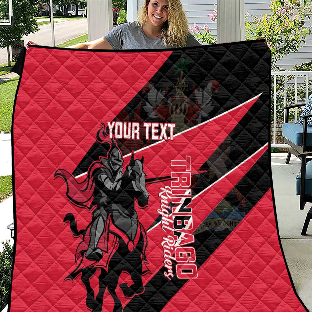 Custom Trinidad and Tobago Cricket Quilt Come On Trinbago Knight Riders
