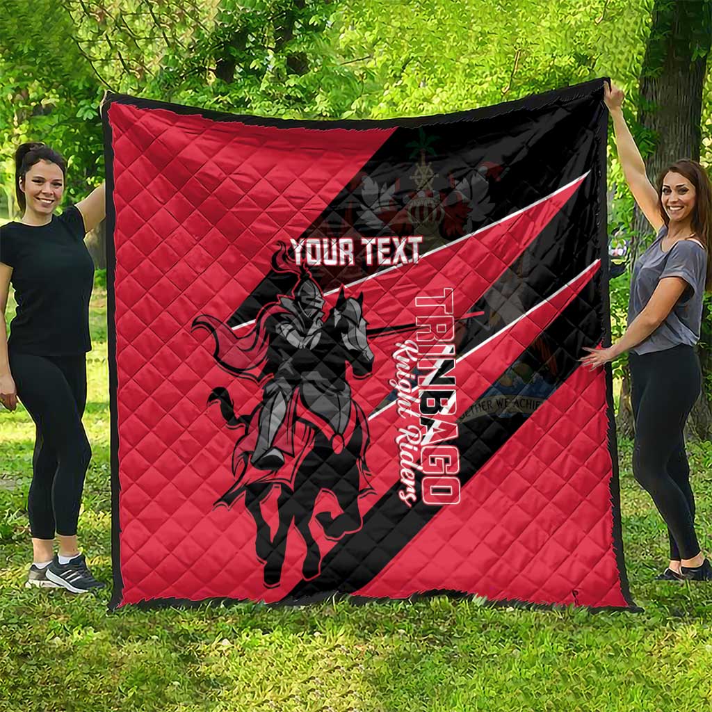 Custom Trinidad and Tobago Cricket Quilt Come On Trinbago Knight Riders