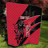 Custom Trinidad and Tobago Cricket Quilt Come On Trinbago Knight Riders
