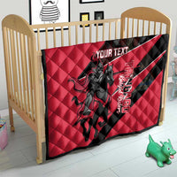 Custom Trinidad and Tobago Cricket Quilt Come On Trinbago Knight Riders