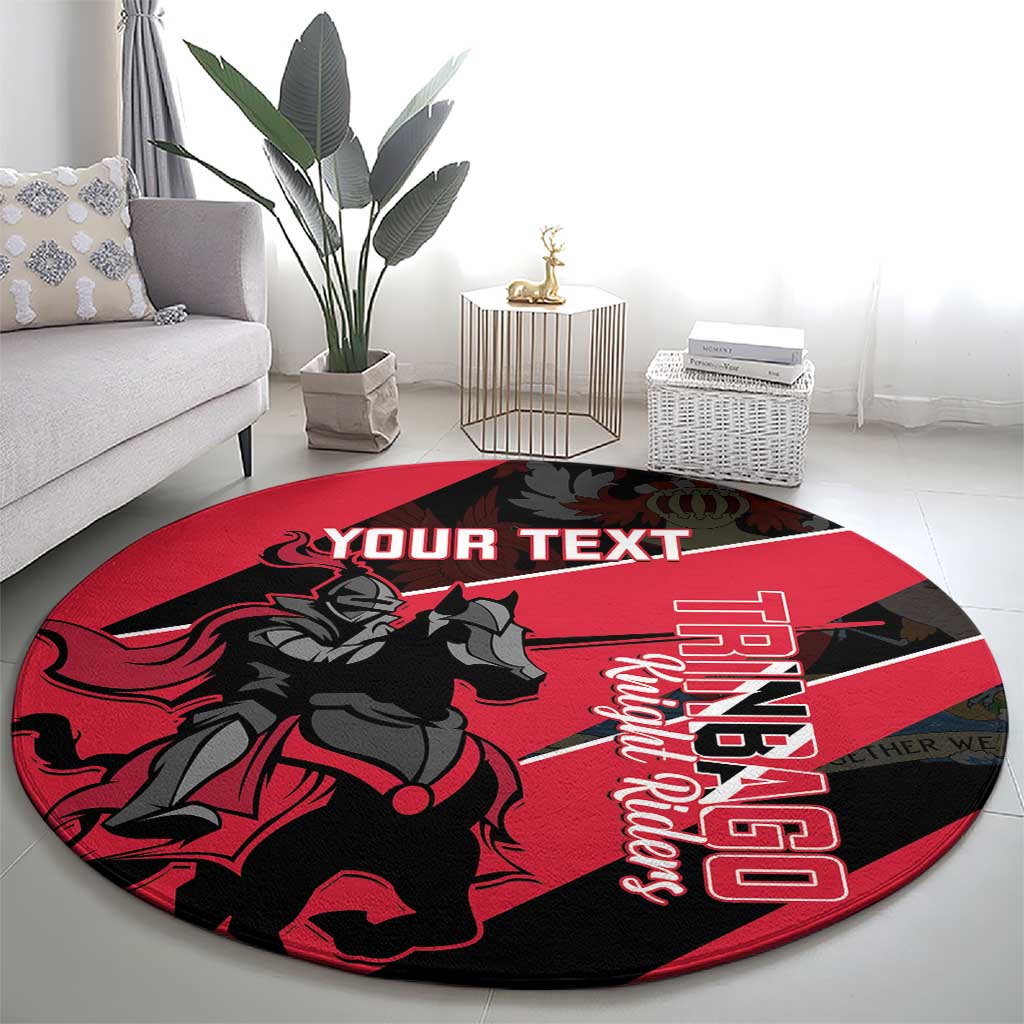Custom Trinidad and Tobago Cricket Round Carpet Come On Trinbago Knight Riders