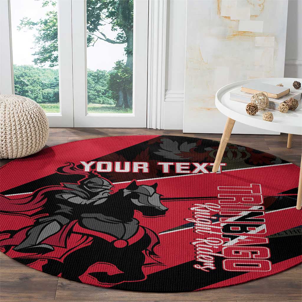 Custom Trinidad and Tobago Cricket Round Carpet Come On Trinbago Knight Riders