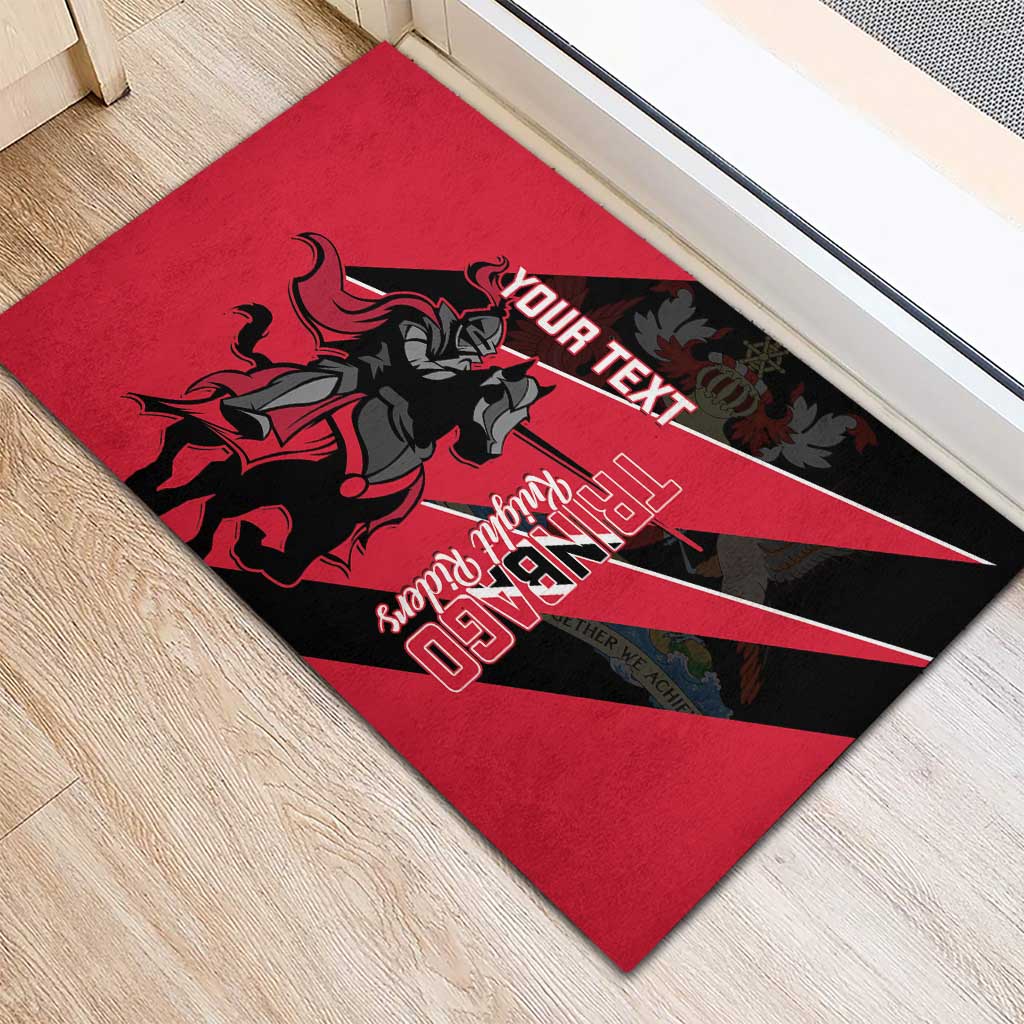 Custom Trinidad and Tobago Cricket Rubber Doormat Come On Trinbago Knight Riders