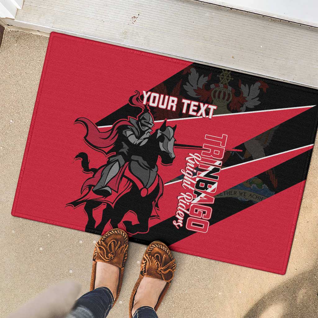 Custom Trinidad and Tobago Cricket Rubber Doormat Come On Trinbago Knight Riders