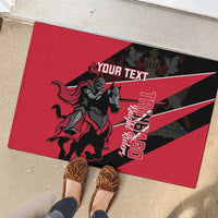 Custom Trinidad and Tobago Cricket Rubber Doormat Come On Trinbago Knight Riders
