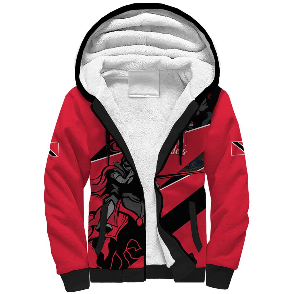 Custom Trinidad and Tobago Cricket Sherpa Hoodie Come On Trinbago Knight Riders