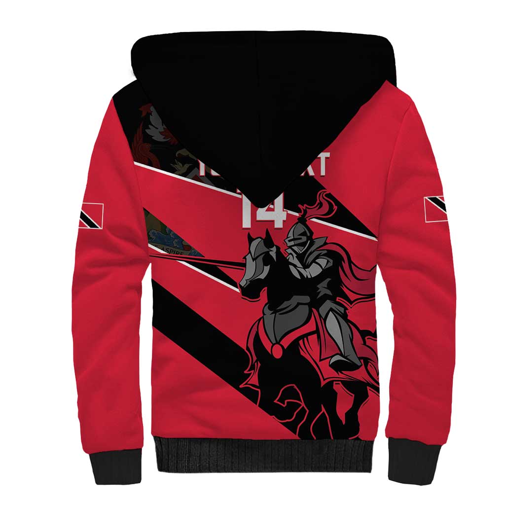 Custom Trinidad and Tobago Cricket Sherpa Hoodie Come On Trinbago Knight Riders
