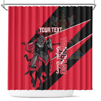 Custom Trinidad and Tobago Cricket Shower Curtain Come On Trinbago Knight Riders