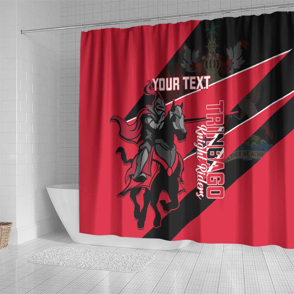 Custom Trinidad and Tobago Cricket Shower Curtain Come On Trinbago Knight Riders