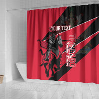 Custom Trinidad and Tobago Cricket Shower Curtain Come On Trinbago Knight Riders