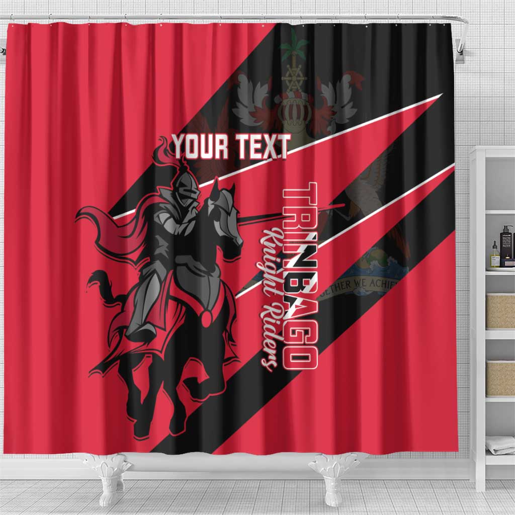 Custom Trinidad and Tobago Cricket Shower Curtain Come On Trinbago Knight Riders