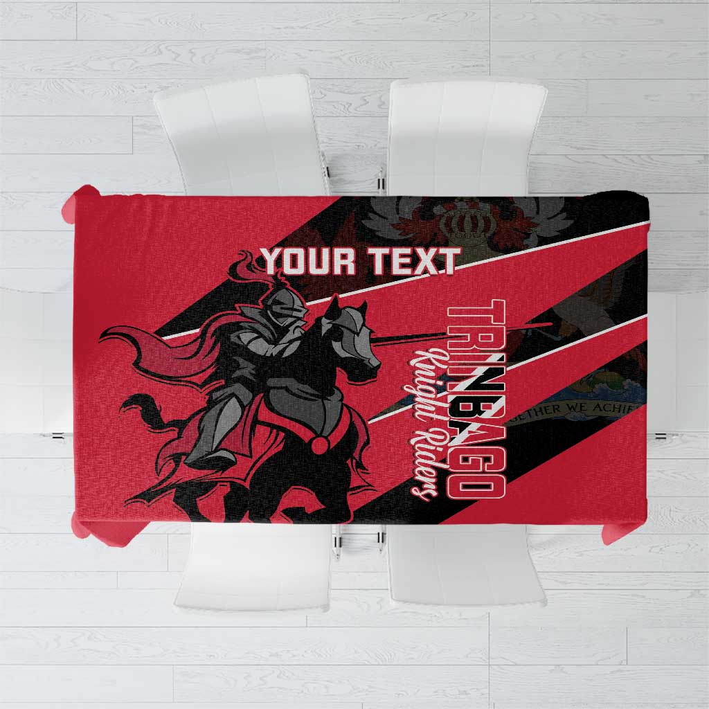 Custom Trinidad and Tobago Cricket Tablecloth Come On Trinbago Knight Riders