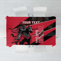 Custom Trinidad and Tobago Cricket Tablecloth Come On Trinbago Knight Riders