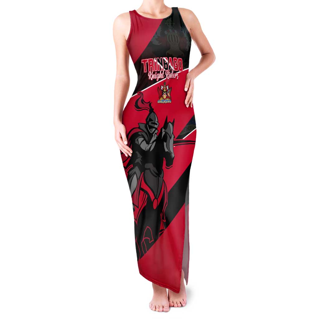 Custom Trinidad and Tobago Cricket Tank Maxi Dress Come On Trinbago Knight Riders