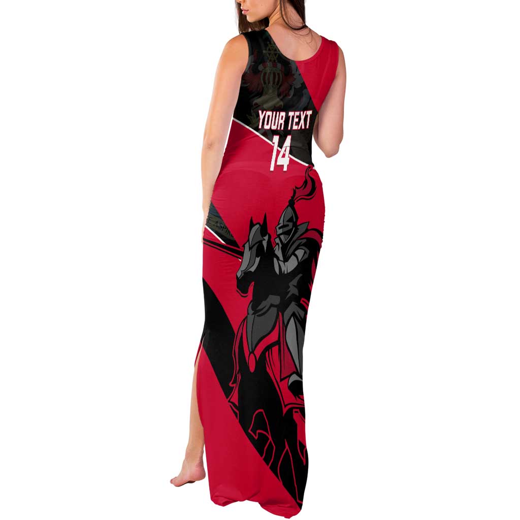 Custom Trinidad and Tobago Cricket Tank Maxi Dress Come On Trinbago Knight Riders