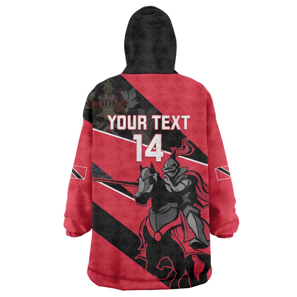 Custom Trinidad and Tobago Cricket Wearable Blanket Hoodie Come On Trinbago Knight Riders
