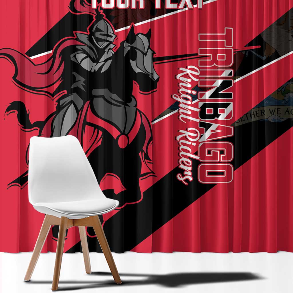 Custom Trinidad and Tobago Cricket Window Curtain Come On Trinbago Knight Riders